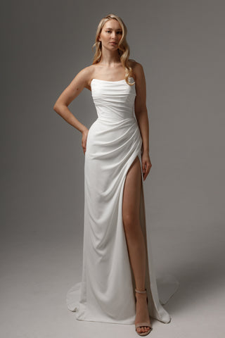 2 in 1 Sheath Wedding Dress Jelena with Detachable Sophia Skirt