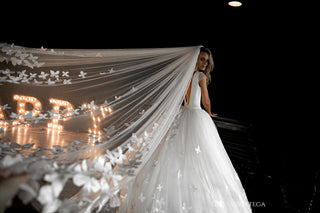 Butterfly Appliqued Wedding Dress Baily - Olivia Bottega