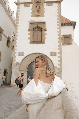 Taffeta Sleeves-Bow “Anneli” - Olivia Bottega